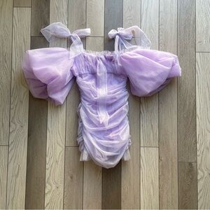Sugar Thrillz Lilac Ruffle Dress